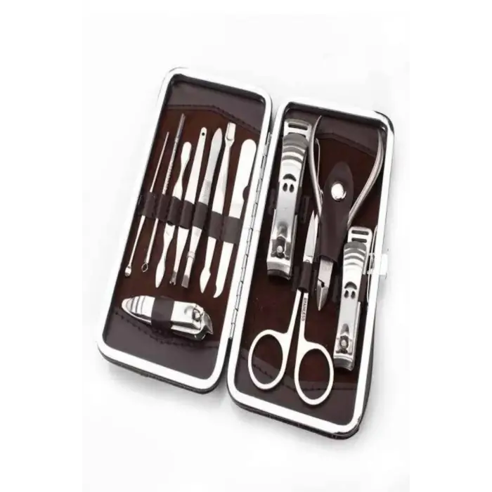 Tırnak Bakımı Tırnak Makası Profesyonel 12 Parça El Ayak Manikür Pedikür Seti