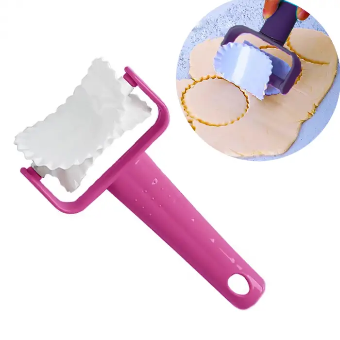 Tırtıklı Daire Şeklinde Hamur Kesici Kurabiye Ruleti (336336)