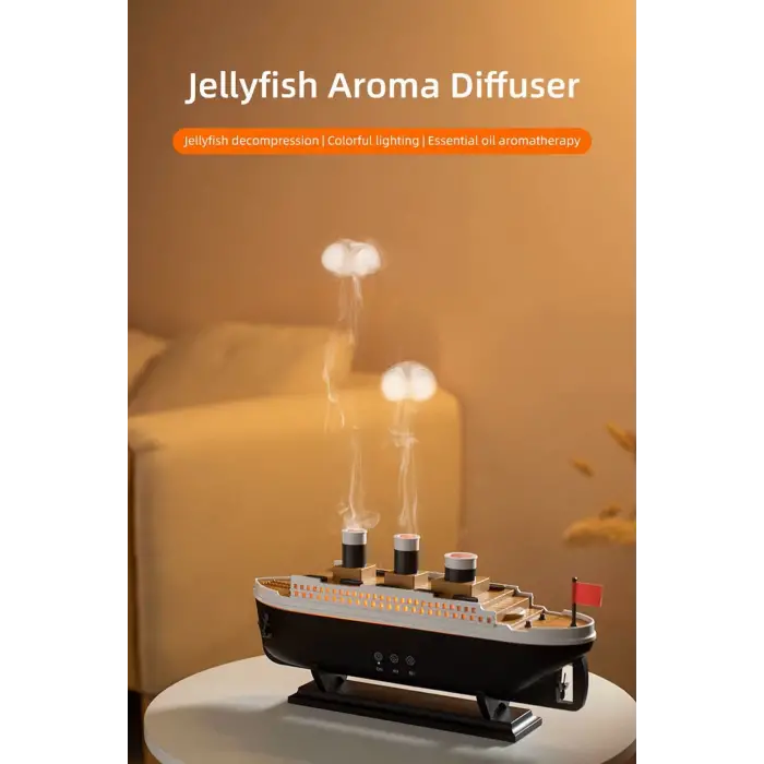 Titanic Aromaterapi Hava Nemlendirici Kuruluğu Önlemek Için Verimli Gemi Dizaynlı Difüzör