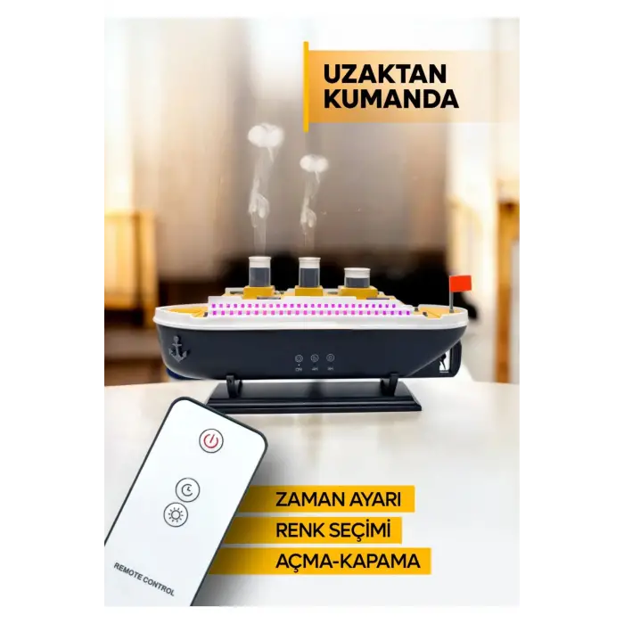 Titanic/Vapur/Gemi Aromaterapi Hava Nemlendirici Kuruluğu Önlemek Için Verimli Gemi Dizaynlı Difüzör
