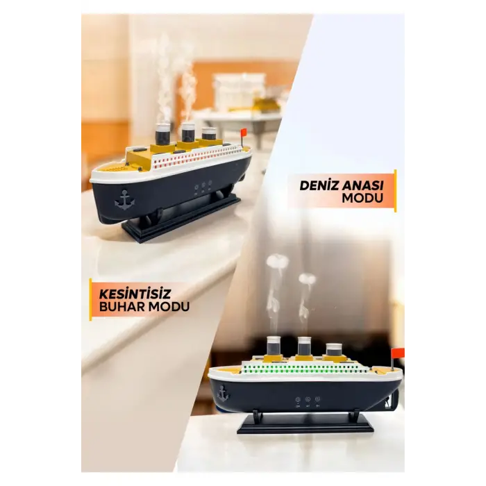 Titanic/Vapur/Gemi Aromaterapi Hava Nemlendirici Kuruluğu Önlemek Için Verimli Gemi Dizaynlı Difüzör