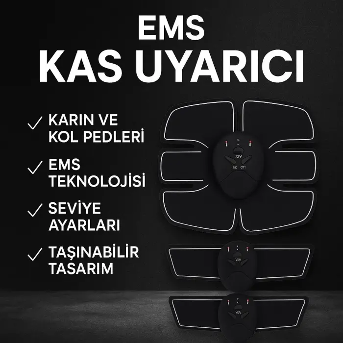 Titreşimli Ems Spor Ve Fitness Cihazı Karın Kası Kol Bacak 2025 Model