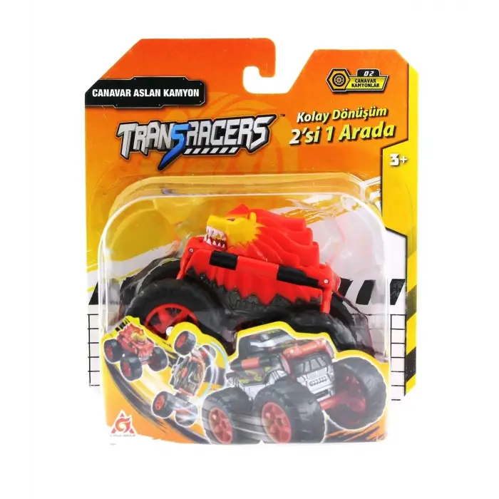Transracers Dönüşen Araçlar Canavar Aslan / Kamyon