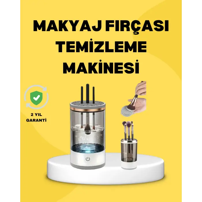 Tüm Boyutlara Uygun Otomatik Makyaj Fırçası Yıkama Cihazı