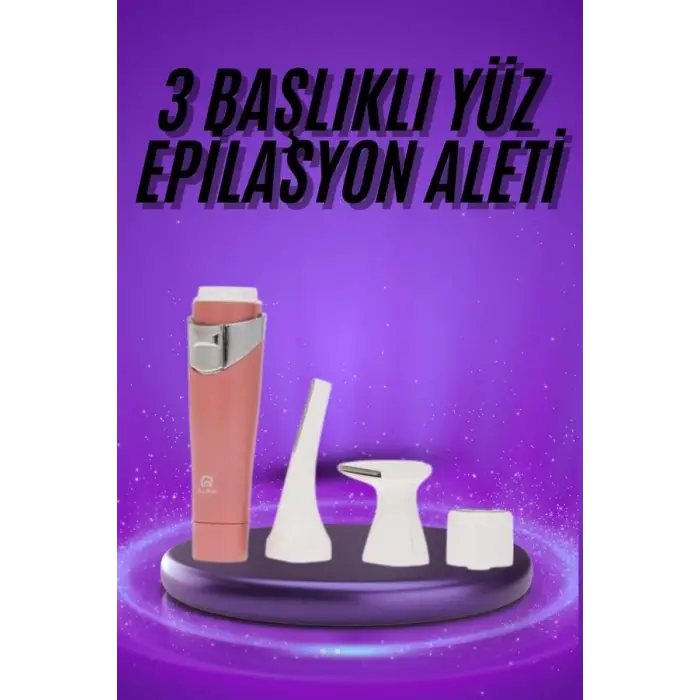 Tüm Cilt Tipleri Için 3 Başlıklı Yüz Çene Kıl Tüy Alma Tüm Cilt Tiplerine Uygun