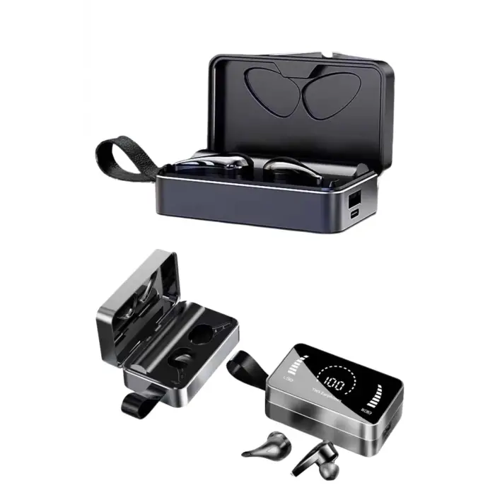 Tws Bluetooth Kulaklık Kablosuz Uzun Pil Ömrü Dijital Göstergeli Powerbank