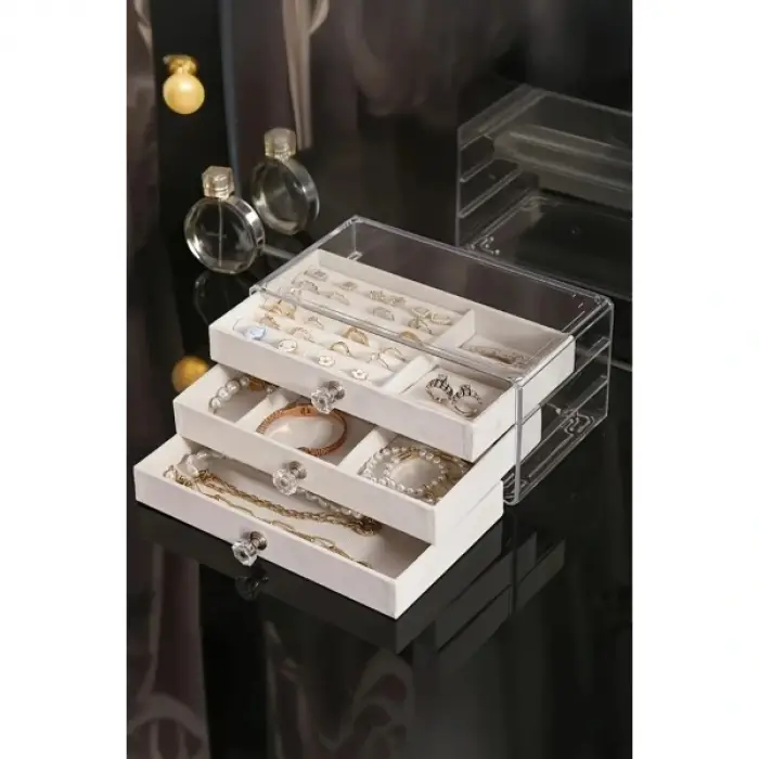 Üç Katlı Takı Organizeri