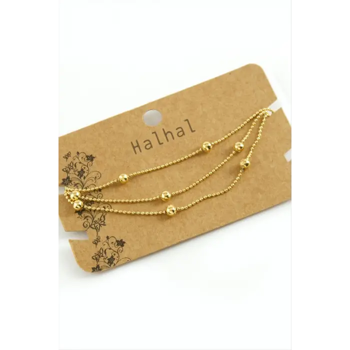 Üç Zincirli Lüks Çelik Halhal