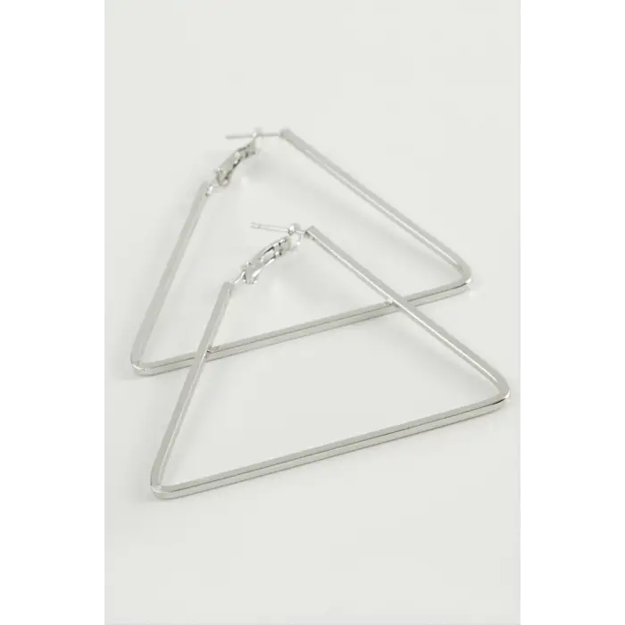 Üçgen Halka Küpe 4 cm