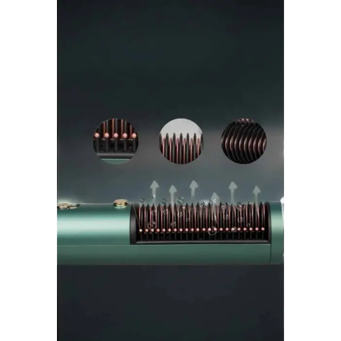 Üflemeli Fön Tarak Düzleştirici Seramik Kaplama Elektriklenme Karşıtı