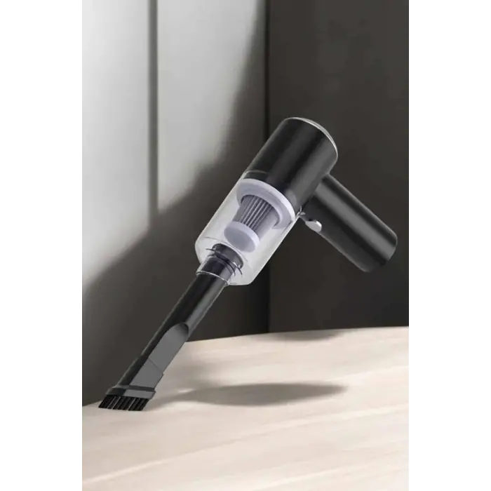 Üflemeli Güçlü Vakumlu Ev Ofis Araç Süpürgesi El Süpürgesi Şarjlı