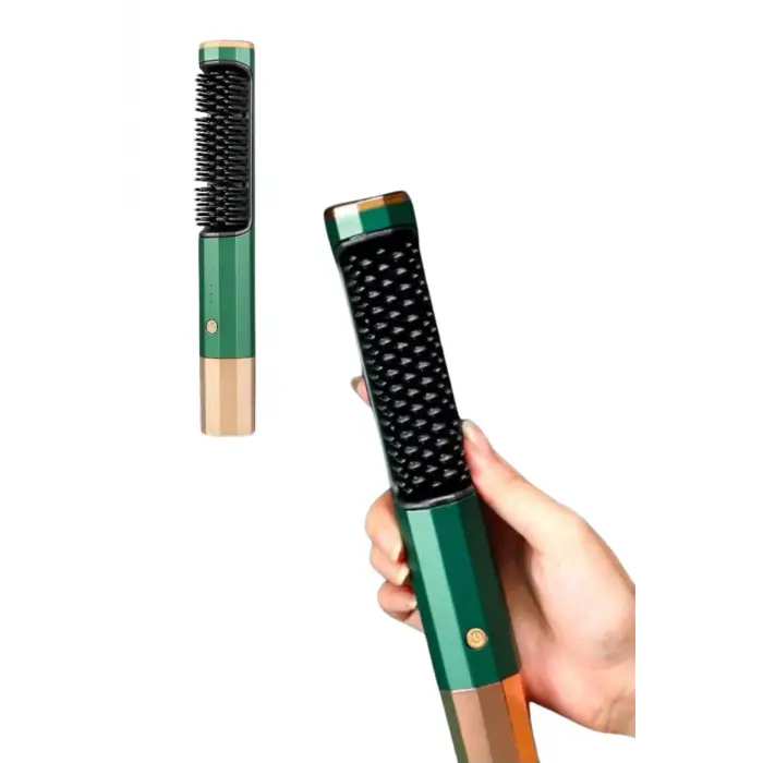 Üflemeli Saç Düzleştirici Fön Tarak Yüksek Isı Ayarlı İyon Özellikli