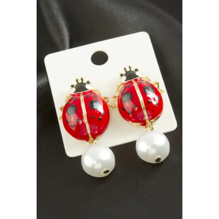 Uğur Böceği Zr Model Küpe