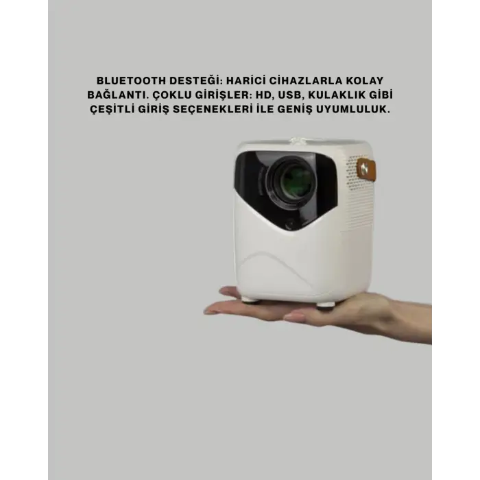 Ultra HD Çözünürlüklü Taşınabilir Projektör – 1920x1080 Piksel Görüntü Kalitesi (Kopya)