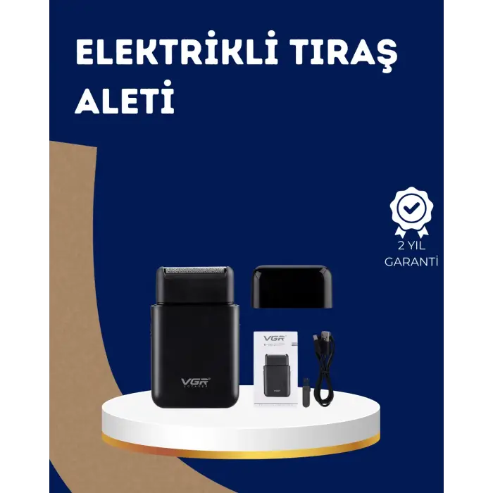 Ultra İnce Elektrikli Tıraş Makinesi | USB Şarjlı ve Su Geçirmez
