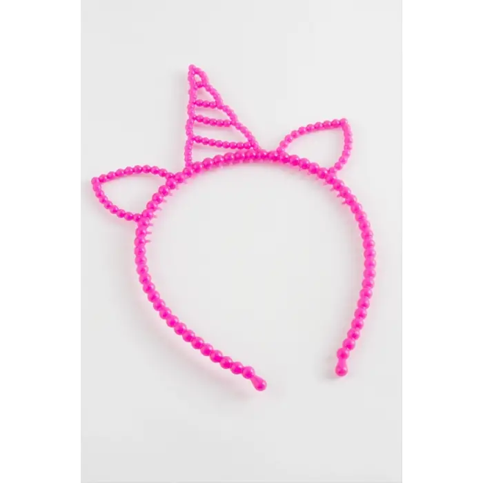 Unicn Kulaklı Plasik Çocuk Taç