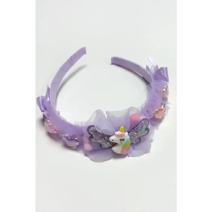 Unicn Tüllü Çocuk Taç