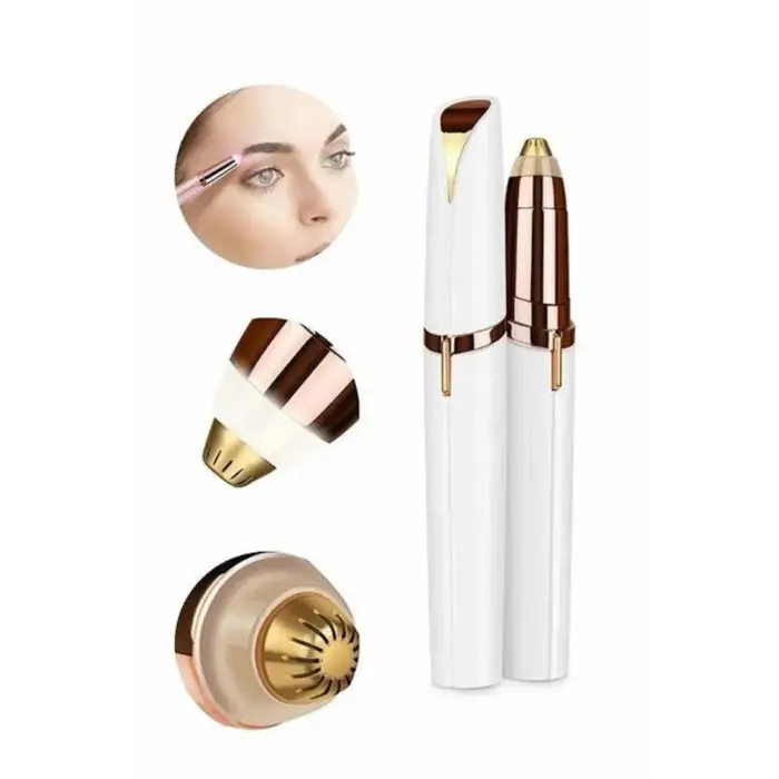 Unısex Şarjlı Kaş Bıyık Alma Epilatörü Hassas Ciltlere Özel Acısız