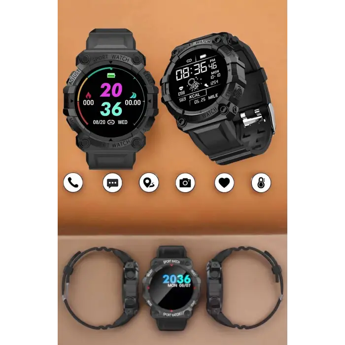 Unisex Tasarımıyla Klasik ve Spor Kombinlere Uygun Akıllı Saat