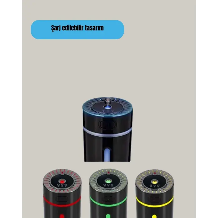 Usb Bağlantılı Led’li Hava Nemlendirici Aromaterapi Buhar Difüzörü