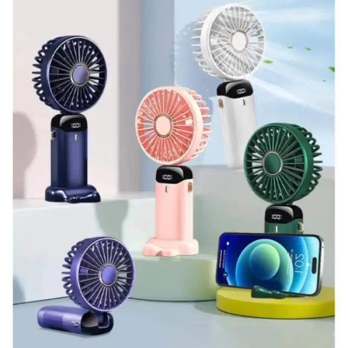 USB Şarjlı Taşınabilir Katlanabilir El Fanı Karışık Renk