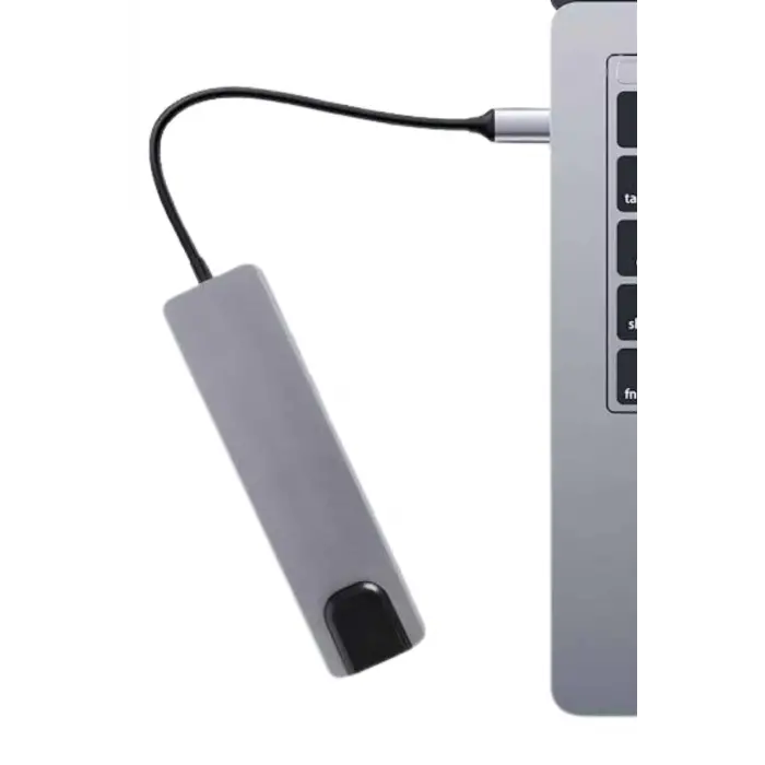 Usb Type-c Hub Dönüştürücü Çevirici Çoklayıcı Macbook Çevirici 8 Portlu