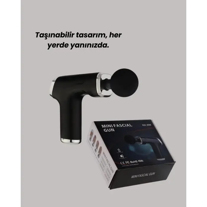 USB Type-C Şarjlı Taşınabilir Masaj Tabancası