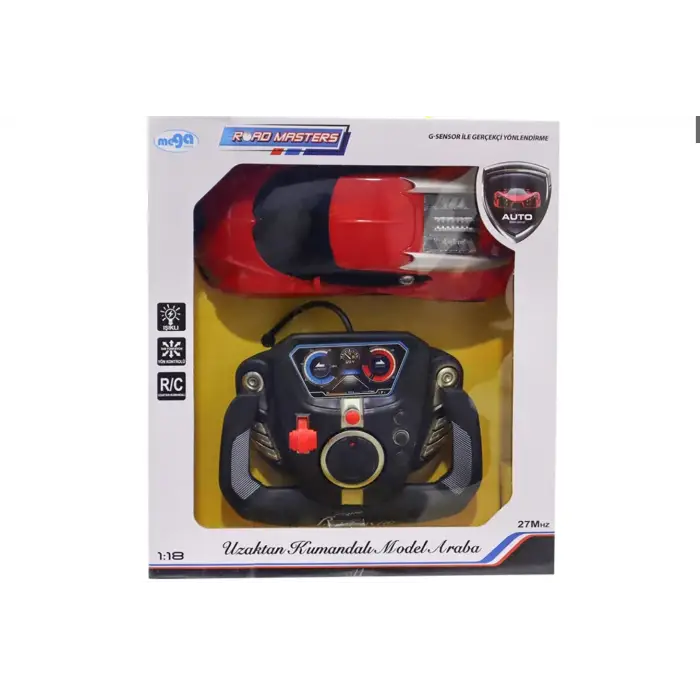 Uzaktan Kumandalı Şarjlı Bugatti Benzeri Kırmızı Araba