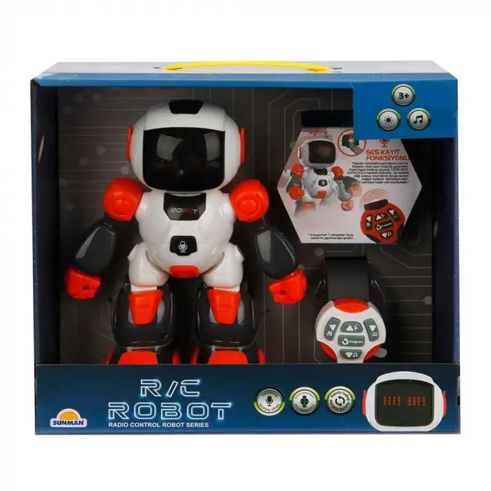 Uzaktan Kumandalı Sesli ve Işıklı Programlanabilir Robot