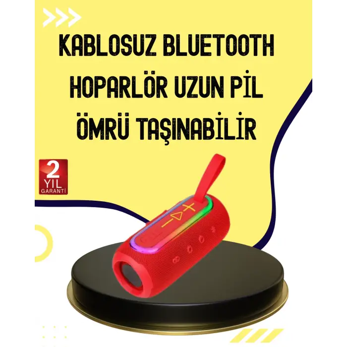 Uzun Pil Ömürlü Bluetooth 5.1 Hoparlör