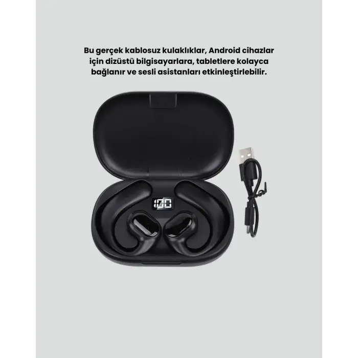 Uzun Süreli Konfor İçin Klips Tasarımlı Kablosuz Kulaklık – IPX6 Dayanıklı