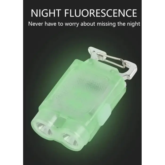 V15 Edc El Feneri 1200lm Anahtarlık Işık Tip-c Şarj Edilebilir Taşınabilir Mini Torch Mıknatıs Klips Ile Kamp Cep Fener