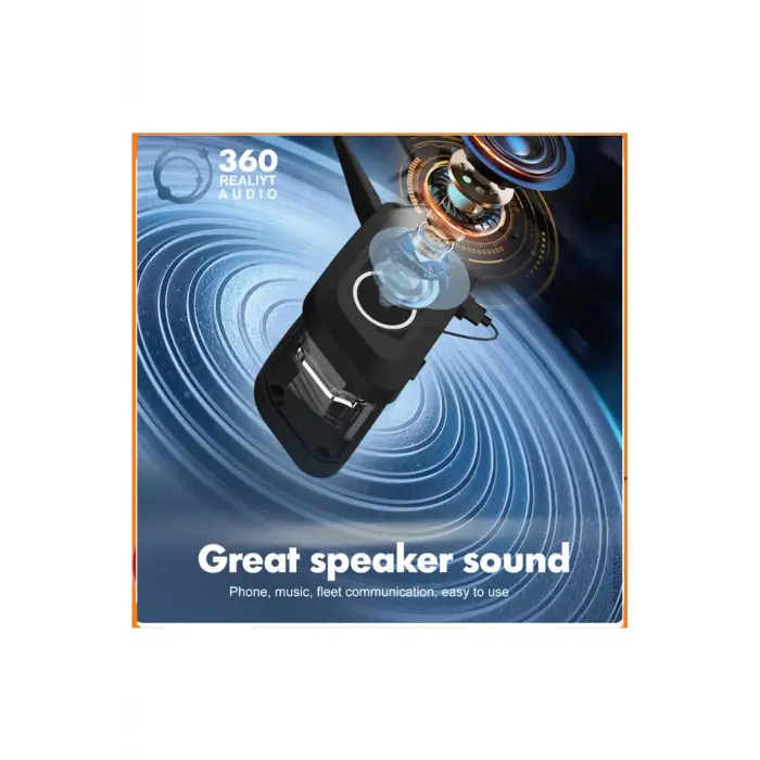 V6 Plus Motorsiklet Kaskı İntercom  Su Geçirmez 1200 M