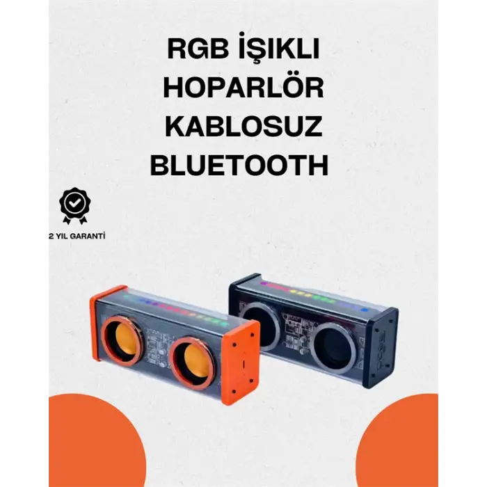 V9 Şeffaf Bluetooth Hoparlör – Güçlü Ses ve Şık Tasarım