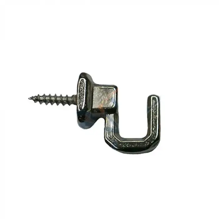 Eco Lounge Vidalı Kanca, Askı Küçük - 15x18mm, Nikel - 1 Adet