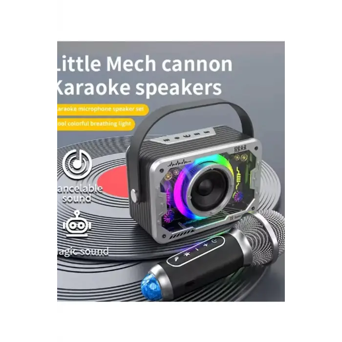 Vtn-82 Taşınabilir Kablosuz Işıklı Bluetooth Hoparlör Ses Değiştirme Özellikli