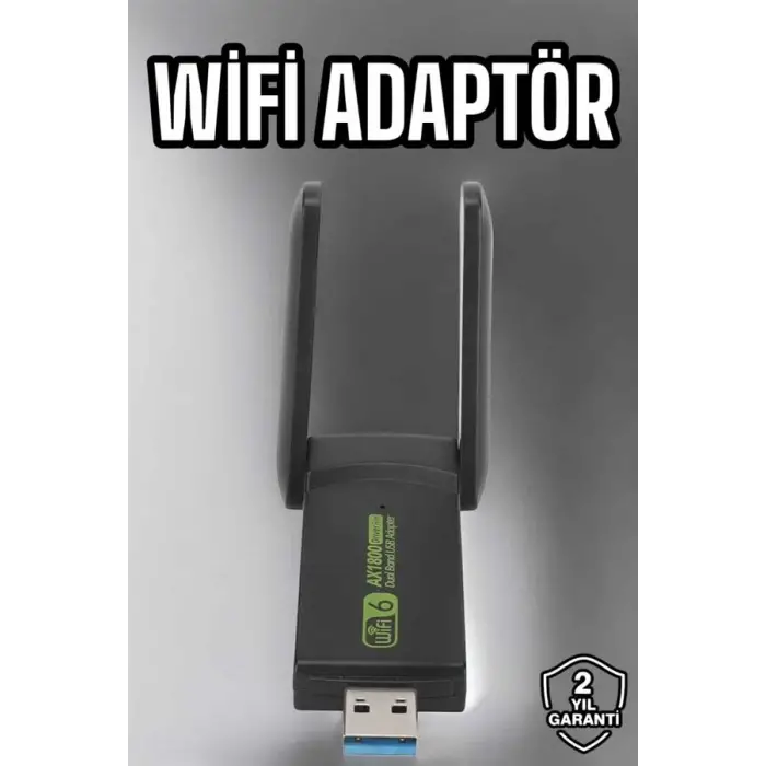 Wifi Adaptör Çift Bantlı Kablosuz Wifi Adaptörü