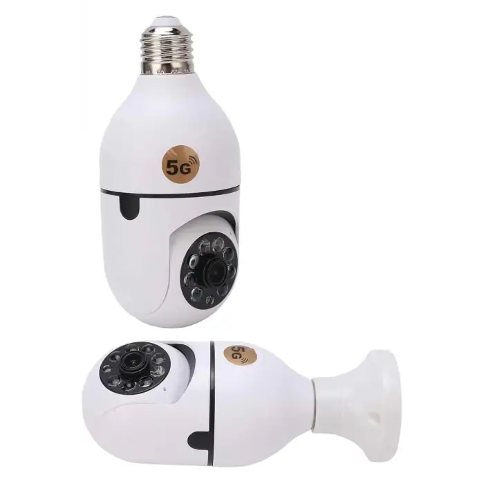 Wifi Güvenlik Kamerası 360 Derece Dönebilen Harekete Duyarlı Gece Görüşlü Ampul