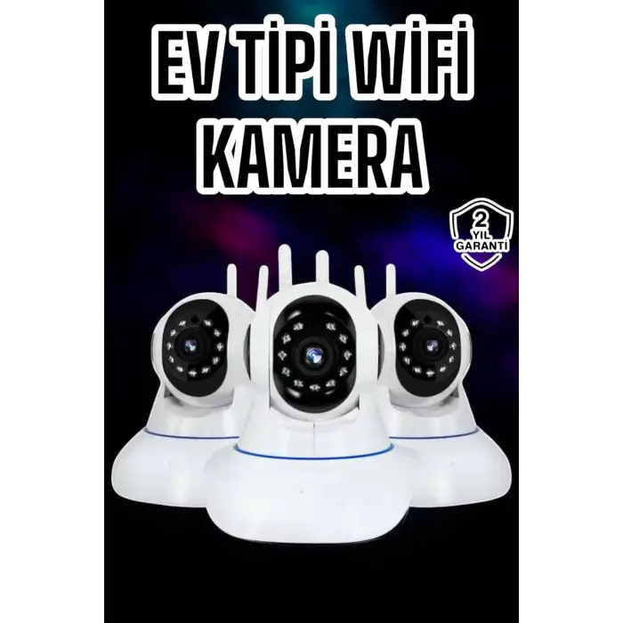 Wifi Kamerası Çift Yönlü Bebek Güvenlik Kamerası Gece Görüşlü
