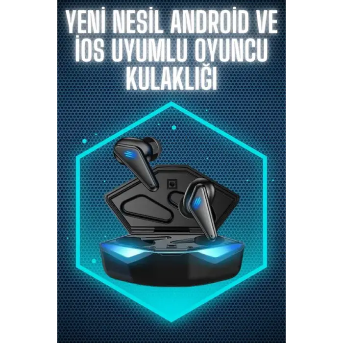 Wireless Gaming Kulaklık Mikrofonlu Bluetooth Oyuncu Kulaklığı