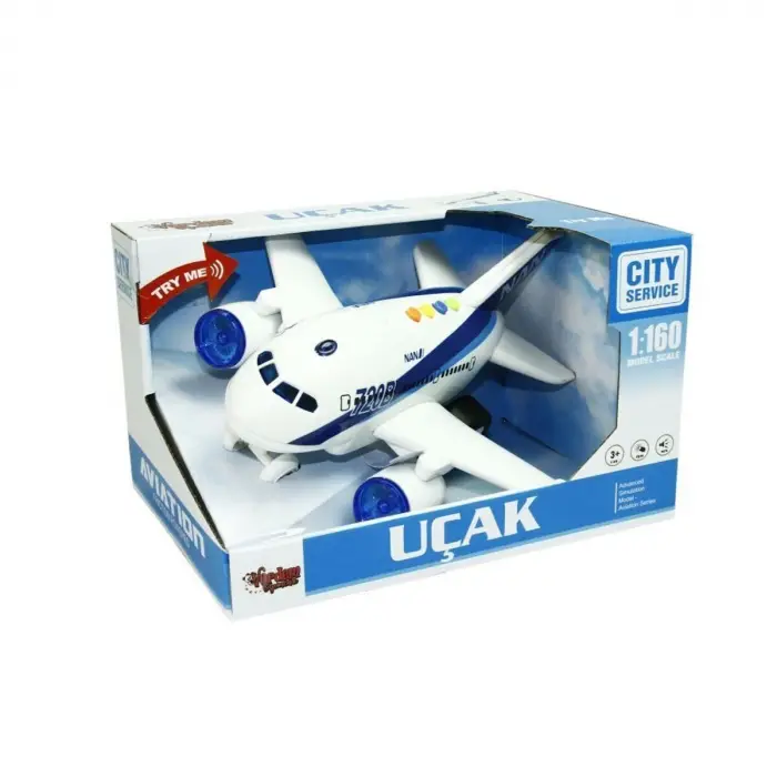 WY720A-Vardem 1:160 Sürtmeli Sesli Işıklı Uçak