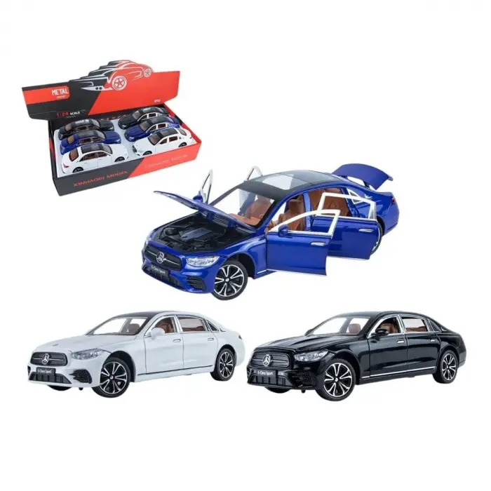 XHD-B2414- Vardem  Çek Bırak Işıklı ve Sesli Model Mrs Metal Araba 1:24