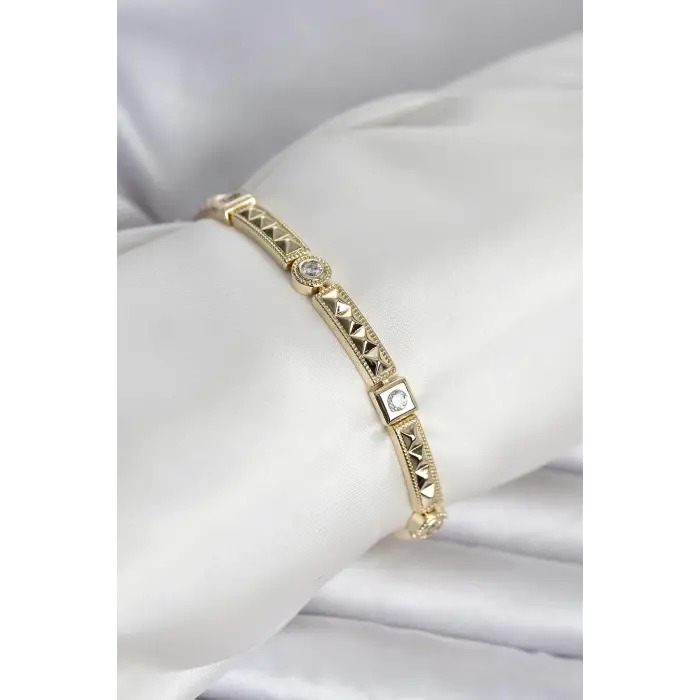 Xuping Punta Model Gold Renk Kadın Bileklik