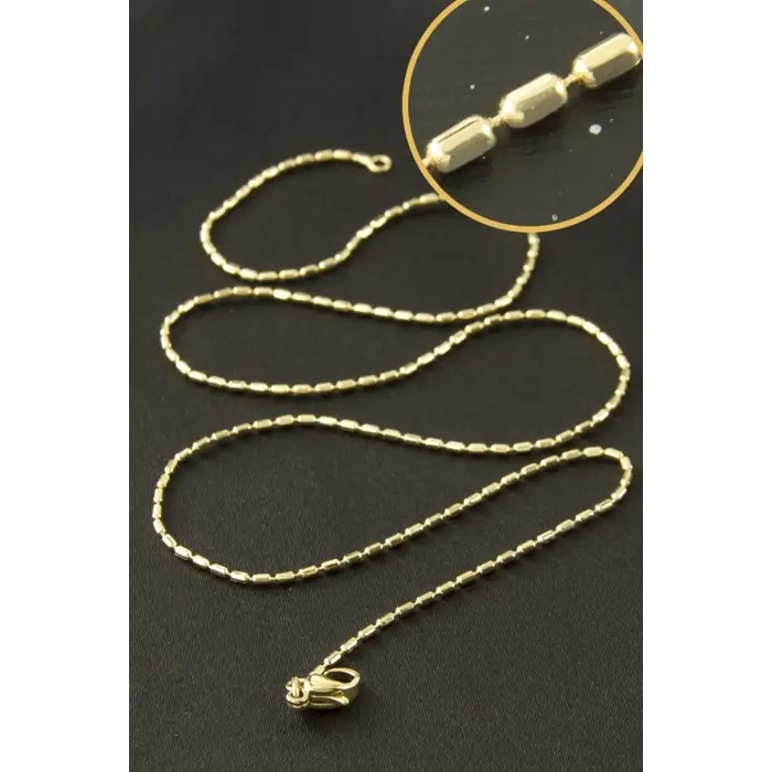 Xuping Silindir Zincir Çelik Kolye 45 cm