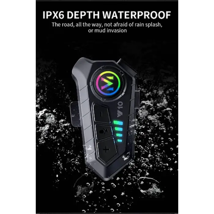 Y10 Kask Kulaklık Bluetooth Motosiklet Kulaklık 5,3 Bluetooth Intercom Motorsiklet Kulaklık