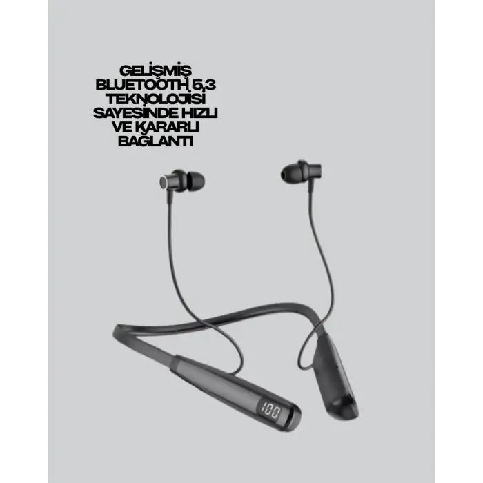 Y12 Bluetooth Kablosuz Kulaklık – Lcd Pil Ekranı, Kompozit Diyafram, Dokunmatik Panel