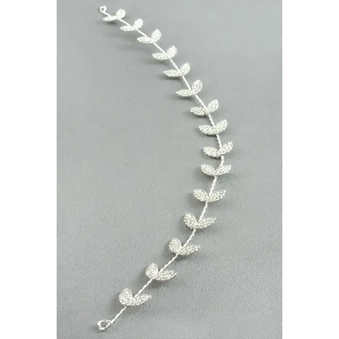 Yaprak Taşlı Saç Aksesuarı