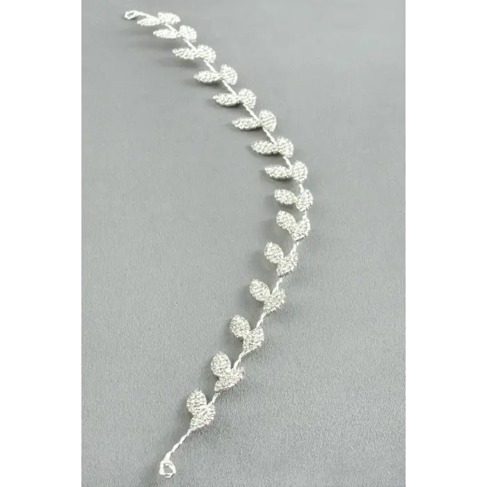 Yaprak Taşlı Saç Aksesuarı