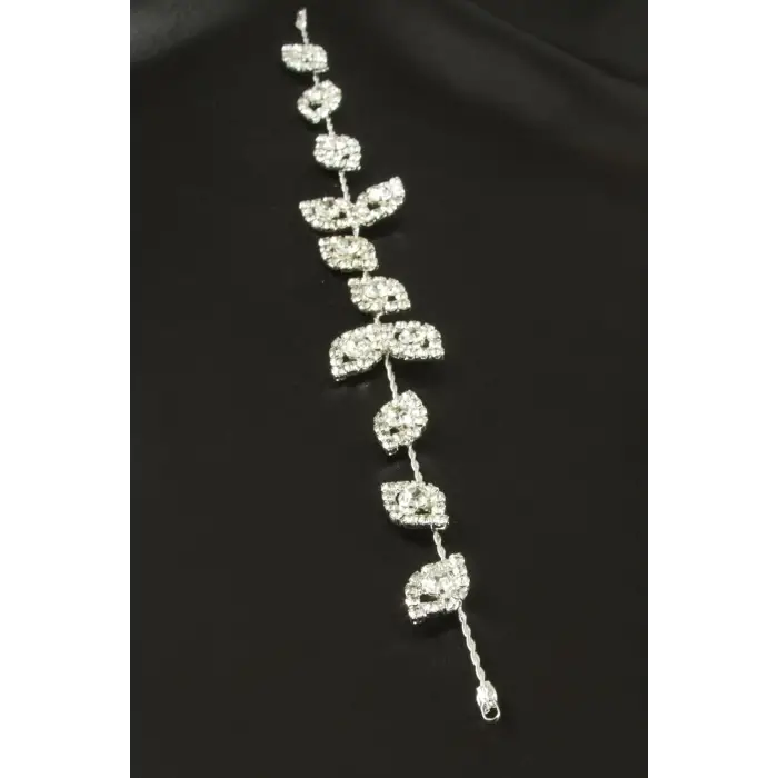 Yaprak Taşlı Saç Aksesuarı