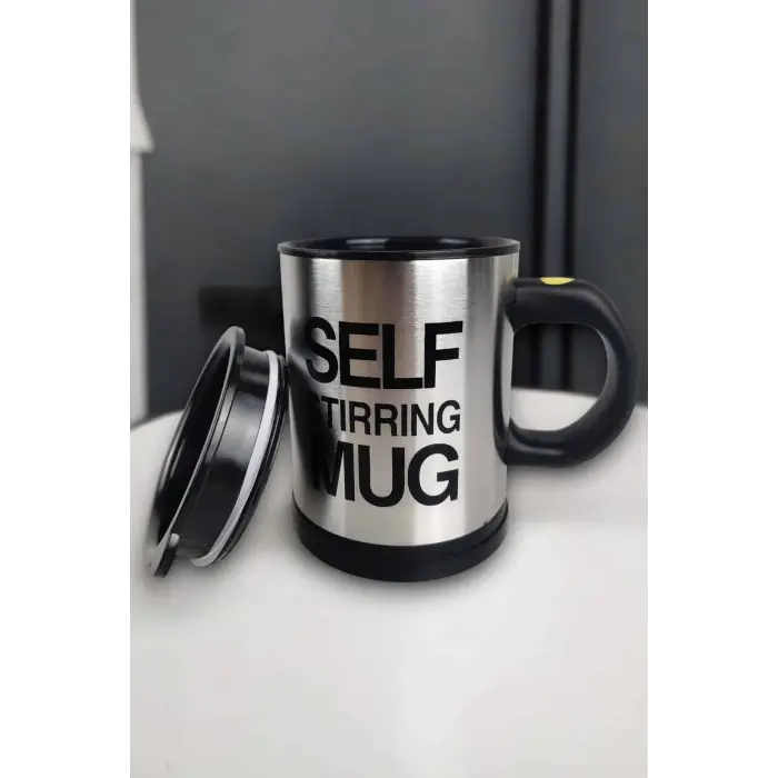 Yazılı Mug Kupa Karıştırıcı Özelliği Ve Paslanmaz Çelik